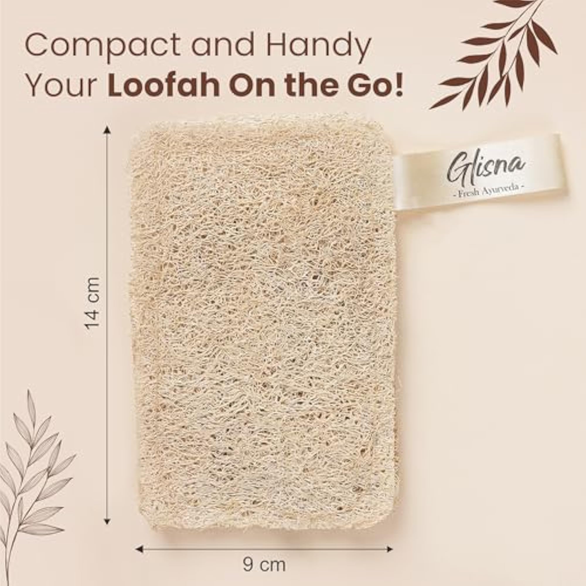 Natural Loofah for Bathing, Large Exfoliating Shower Scrubber